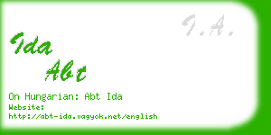 ida abt business card